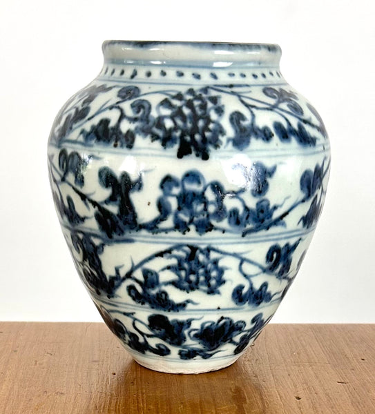 Ming Yongle / Xuande 15th Century Lotus Jar Chinese Porcelain - Antique