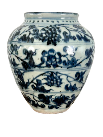 Ming Yongle / Xuande 15th Century Lotus Jar Chinese Porcelain - Antique