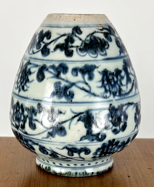 Ming Yongle / Xuande 15th Century Lotus Jar Chinese Porcelain - Antique