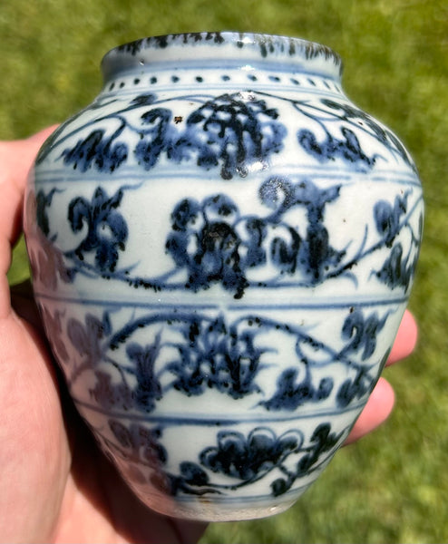 Ming Yongle / Xuande 15th Century Lotus Jar Chinese Porcelain - Antique