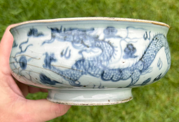 SOLD   Ming Zhengde Mark Ink Stone 16th Century Chinese Porcelain Antique