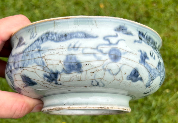 SOLD   Ming Zhengde Mark Ink Stone 16th Century Chinese Porcelain Antique