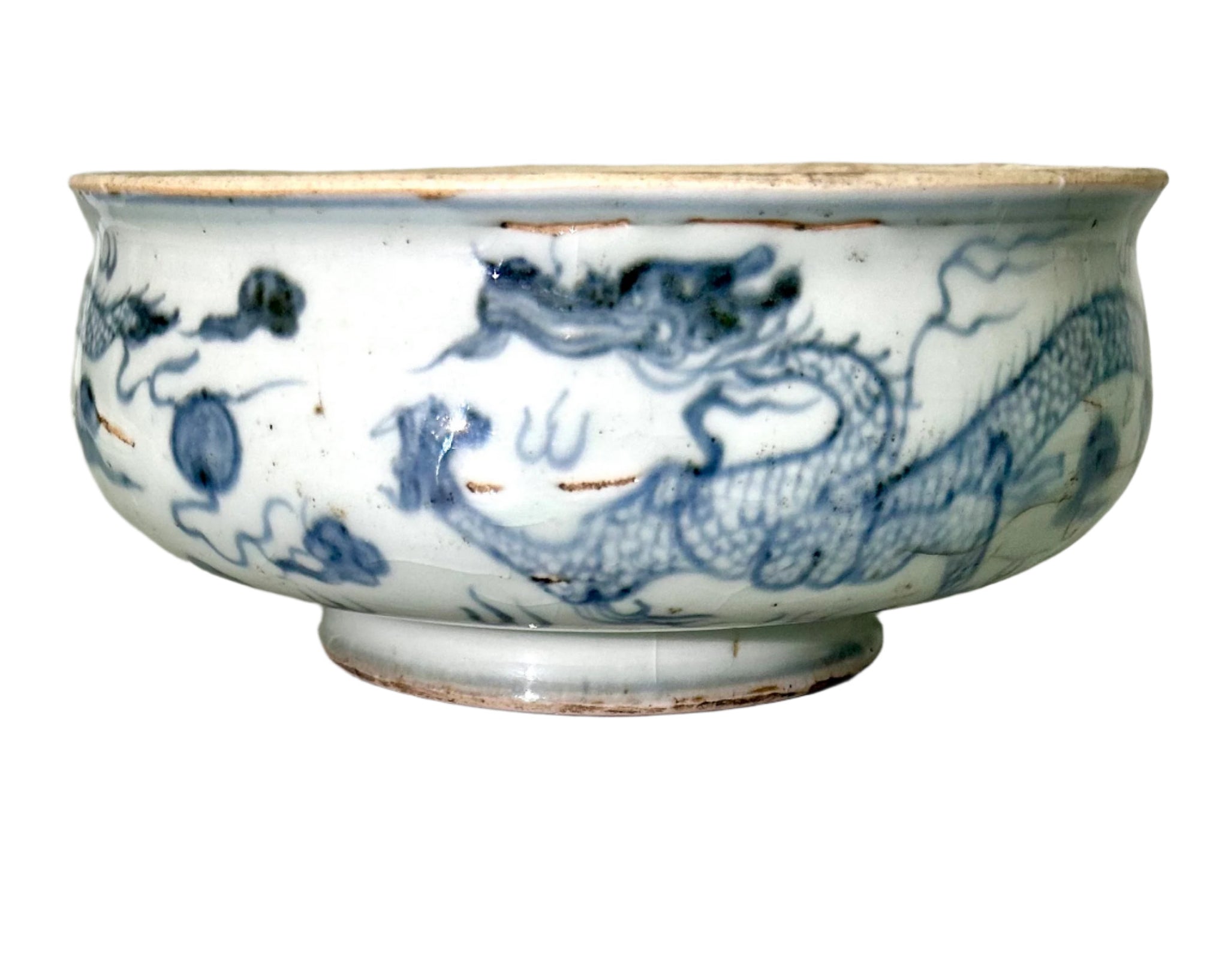 SOLD   Ming Zhengde Mark Ink Stone 16th Century Chinese Porcelain Antique