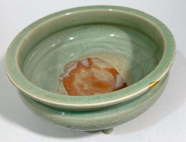 Ming LONGQUAN CELADON-GLAZED TRIPOD CENSER - Chinese Porcelain