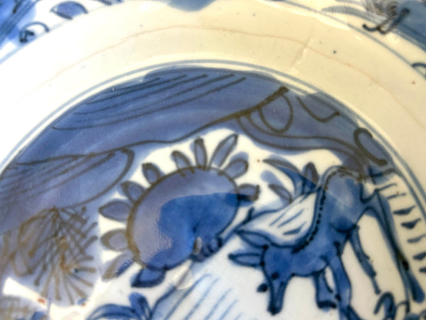Jiajing - Wanli Ming Deer plate - Chinese porcelain