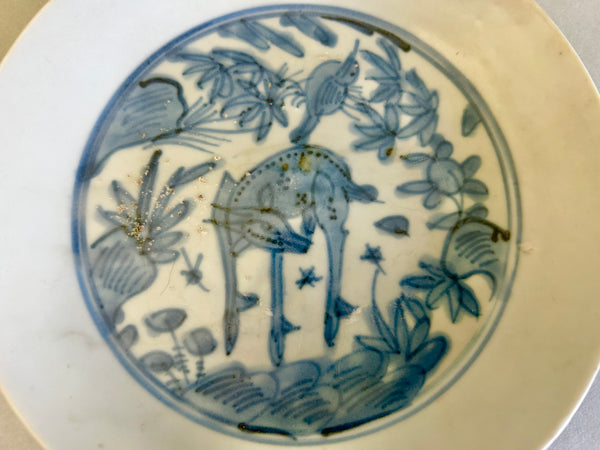 Ming Swatow Deer plate - Chinese porcelain