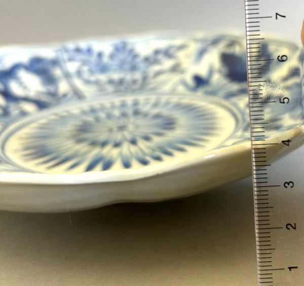 Late Ming - Kangxi three friends of winter plate - Chinese Porcelain