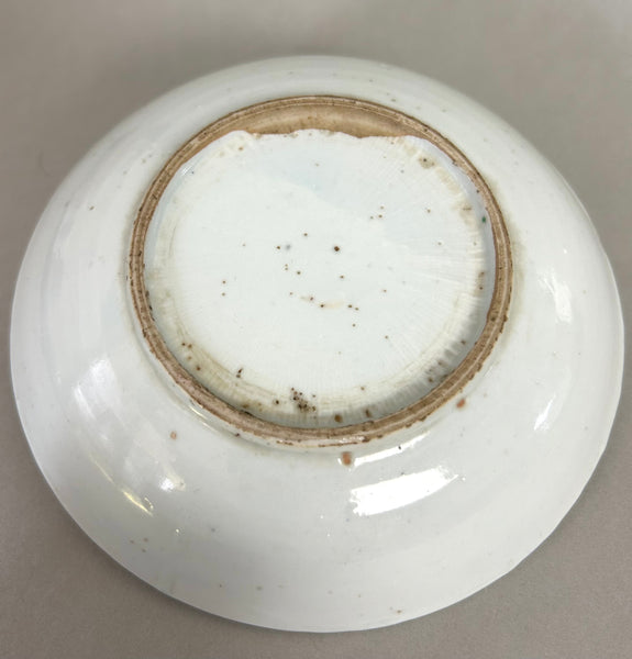 Late Ming Chongzhen wucai Flower plate - Ming Chinese Porcelain