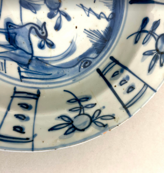 Ming Deer Kraak plate - Chinese porcelain
