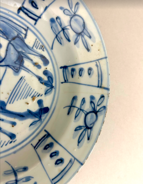 Ming Deer Kraak plate - Chinese porcelain