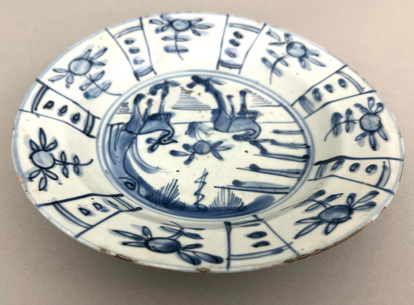 Ming Deer Kraak plate - Chinese porcelain