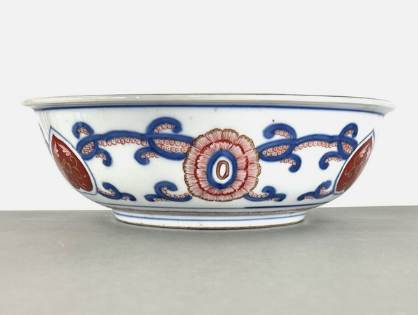 Imari Fish Bowl Similar Example to Wikipedia & Tokyo Museum 17th - 18th Century