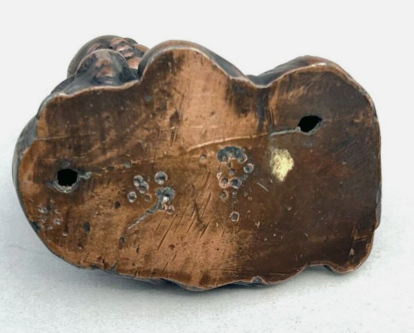 Bronze Scroll Weight Chinese Boy And Goat Antique 18th - 19th Century