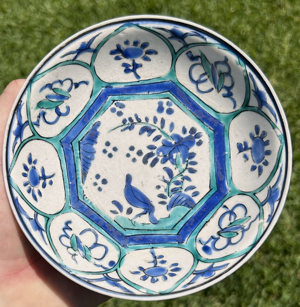 Kakiemon Bird & Flower Plate Kraak Ware 18th Century Antique