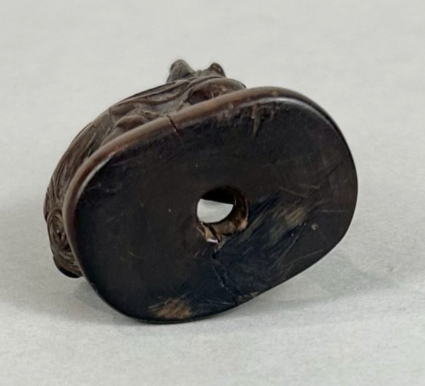 Netsuke of Kirin Wood Japanese Edo Antique 18th Century