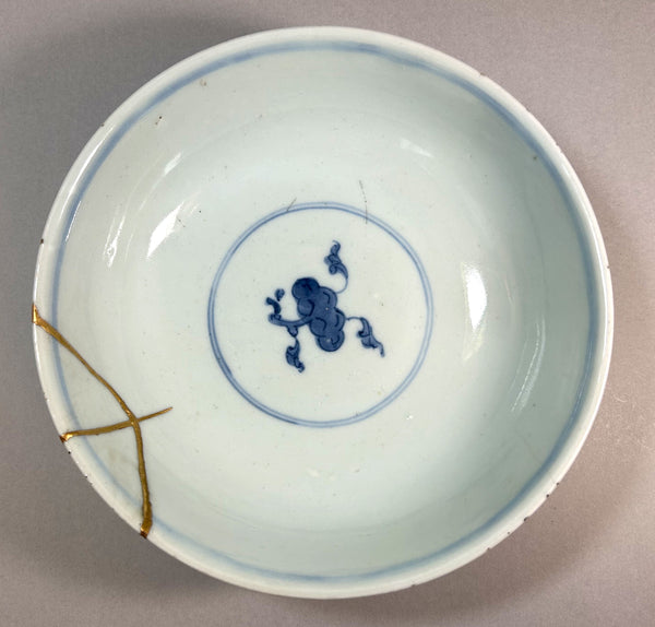 JIAQING Large blue and copper red 'SANDUO' bowl - Qing Chinese Porcelain