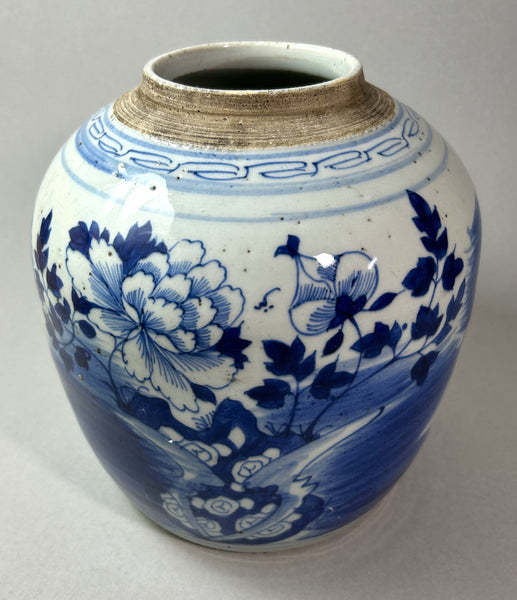 Kangxi Large Peony Jar - Qing Chinese Porcelain